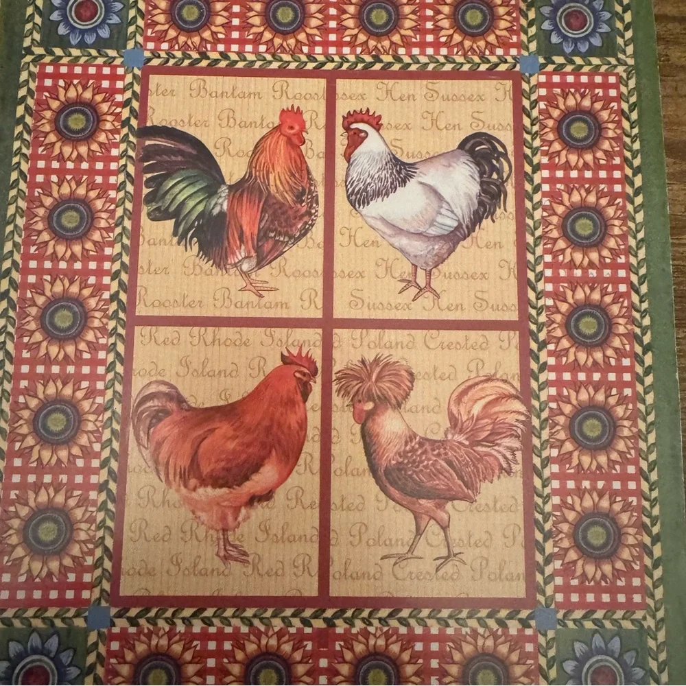 Debra Jordan Bryan Rooster Writing Tablet 2003 Martin Designs‎ 60 Sheets